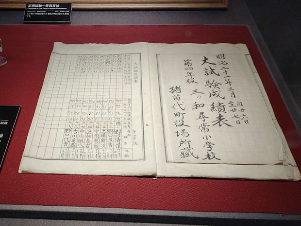 野口英世 成績表