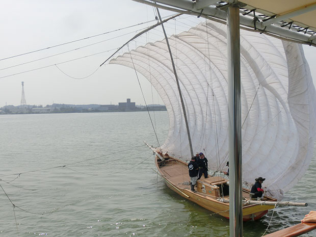 霞ヶ浦 帆引き船