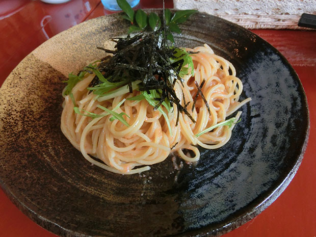 北野の森 大葉と明太子のパスタ