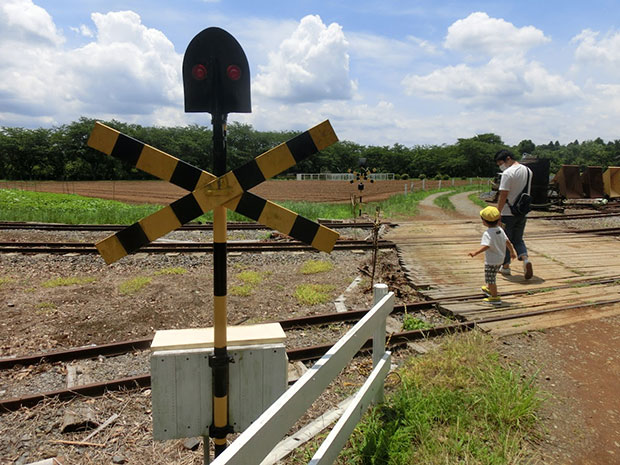 成田ゆめ牧場 踏切