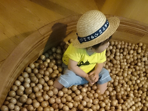 東京おもちゃ美術館 木の砂場