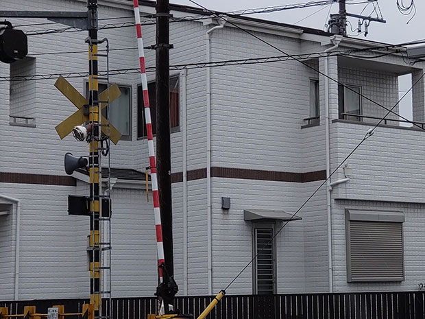 岳南電車 木綿島踏切