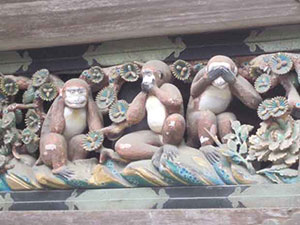 日光東照宮 三猿