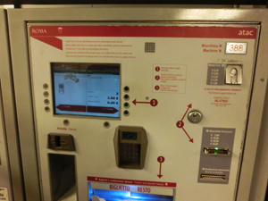 ローマの券売機