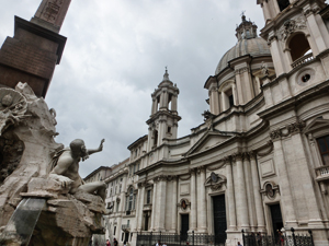 新婚旅行ローマ ナヴォーナ広場