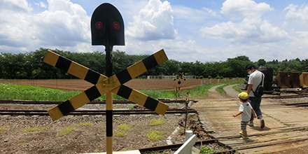 成田ゆめ牧場 踏切